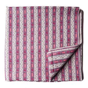 Precut 0.25 meters -Pink & White Printed Cotton Fabric