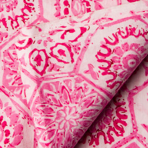Precut 0.50 meters -Pink Printed Cotton Fabric