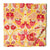 Red and Yellow Screen printed cotton with floral design