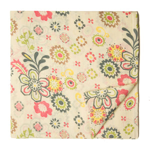 Multicolour Screen printed cotton with floral design