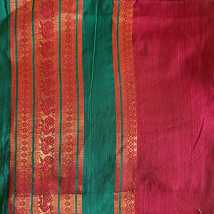 Precut 1 meter -Super Fine South Cotton Fabric with Golden Border