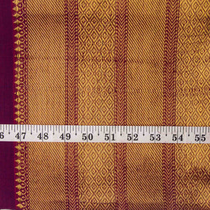 Precut 0.25 meters -Super Fine South Cotton Fabric with Golden Border