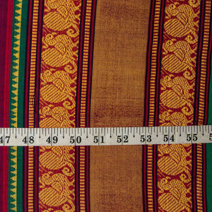 Precut 0.25 meters -Super Fine South Cotton Fabric with Golden Border