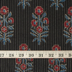 Precut 0.25 meters -Printed Kantha Cotton Fabric