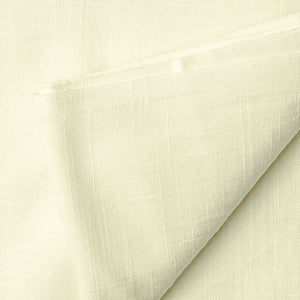 Precut 0.25 meters -Off White Plain Textured Cotton Slub Fabric