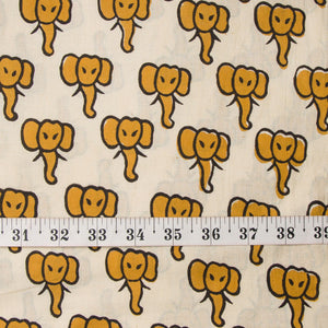 Precut 0.75 meters -Bagru Dabu Handblock Printed Cotton Fabric