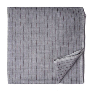 Grey South Cotton Jacquard Fabric with lines