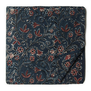 Ajrakh Hand Block Natural Dyed Cotton Fabric