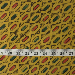 Precut 1 meter -Ajrakh Hand Printed Natural Dyed Cotton Fabric