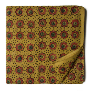 Ajrakh Hand Block Natural Dyed Cotton Fabric