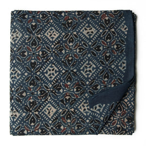 Ajrakh Hand Block Natural Dyed Cotton Fabric