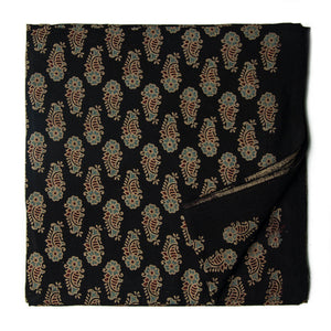 Ajrakh Hand Block Natural Dyed Cotton Fabric