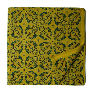 Ajrakh Hand Block Natural Dyed Cotton Fabric