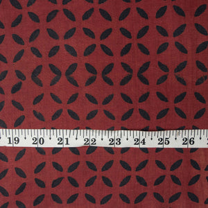 Precut 1 meter -Ajrakh Hand Block Natural Dyed Cotton Fabric