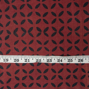 Precut 0.50 meters -Ajrakh Hand Block Natural Dyed Cotton Fabric