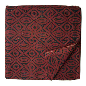 Ajrakh Hand Block Natural Dyed Cotton Fabric