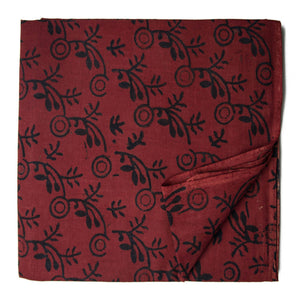 Ajrakh Hand Block Natural Dyed Cotton Fabric