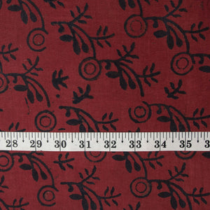 Precut 0.50 meters -Ajrakh Hand Block Natural Dyed Cotton Fabric