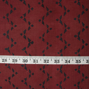 Precut 0.50 meters -Ajrakh Hand Block Natural Dyed Cotton Fabric