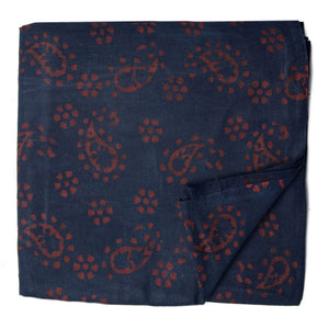 Ajrakh Hand Block Natural Dyed Cotton Fabric
