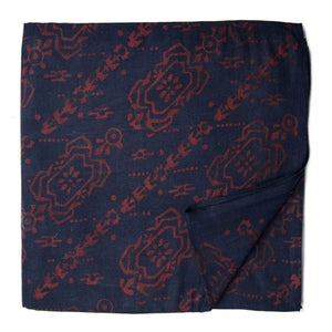 Ajrakh Hand Block Natural Dyed Cotton Fabric