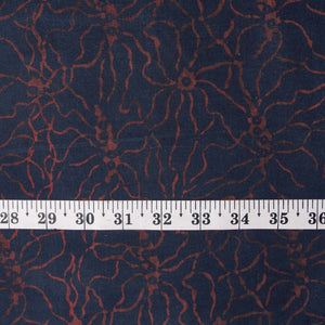 Precut 0.75 meters -Ajrakh Hand Block Natural Dyed Cotton Fabric
