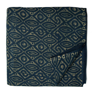 Ajrakh Hand Block Natural Dyed Cotton Fabric