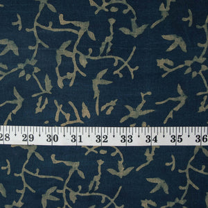 Precut 0.75 meters -Ajrakh Hand Block Natural Dyed Cotton Fabric