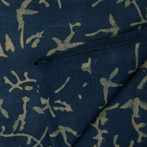 Precut 0.75 meters -Ajrakh Hand Block Natural Dyed Cotton Fabric