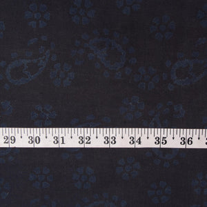 Precut 1 meter -Ajrakh Hand Block Natural Dyed Cotton Fabric