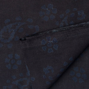 Precut 0.50 meters -Ajrakh Hand Block Natural Dyed Cotton Fabric