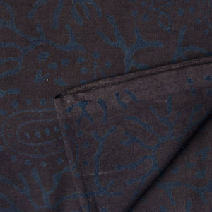 Precut 1 meter -Ajrakh Hand Block Natural Dyed Cotton Fabric