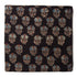 Precut 0.75 meters -Black & Blue Ajrakh Hand Block Printed Cotton Fabric