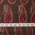 Precut 0.75 meters -Red & Brown Ajrakh Hand Block Printed Cotton Fabric