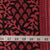 Precut 1 meters -Red & Black Bagh Hand Block Printed Cotton Fabric