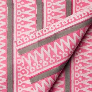 Precut 0.75 meters -Bagru Dabu Handblock Printed Cotton Fabric