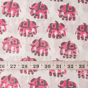 Precut 0.75 meters -Bagru Dabu Handblock Printed Cotton Fabric