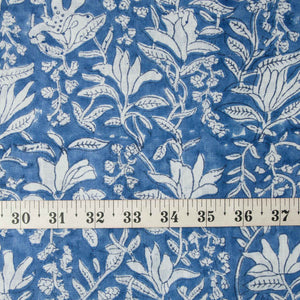 Precut 1meter - Bagru Dabu Hand Block Printed Cotton Fabric