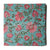 Blue and pink floral handblock printed pure cotton fabric