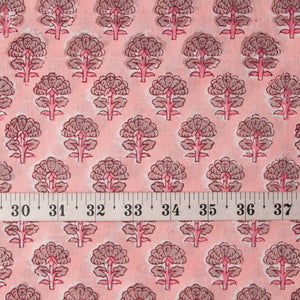 Precut 0.75 meters -Bagru Dabu Hand Block Printed Cotton Fabric