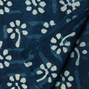 Precut 1meter - Bagru Dabu Hand Block Printed Cotton Fabric