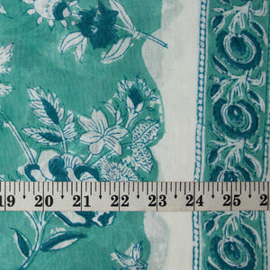 Handblock Printed Fine Mul Cotton Fabric