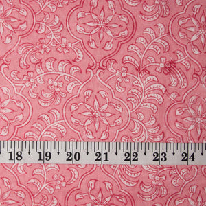 Precut 0.75 meters -Handblock Printed Fine Mul Cotton Fabric