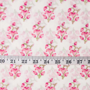 Precut 0.50 meters -Handblock Printed Fine Mul Cotton Fabric