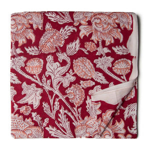 Precut 0.50 meters -Sanganeri Hand Block Printed Cotton Fabric