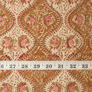 Precut 0.75 meters -Bagru Dabu Handblock Printed Cotton Fabric