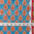 Precut 0.75 meters -Blue & Red Bagru Dabu Hand Block Printed Cotton Fabric