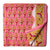 Precut 0.75 meters -Pink & Yellow Bagru Dabu Hand Block Printed Cotton Fabric