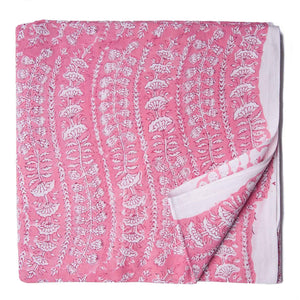 Precut 0.75 meters -Sanganeri Hand Block Printed Cotton Fabric