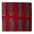 Precut 0.25 meters -Red & Blue Bagru Dabu Hand Block Printed Cotton Fabric